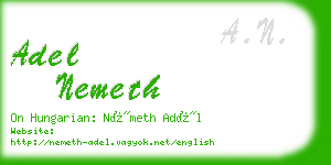 adel nemeth business card